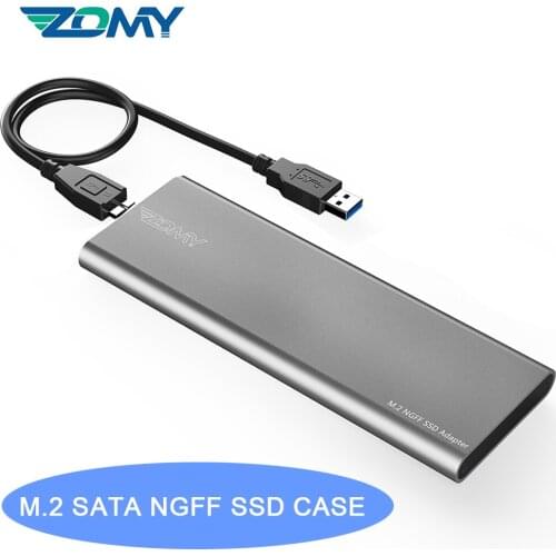 M.2 SATA NGFF SSD To USB 3.0 Adapter Micro-B SSD Case 6Gbps Portable External Hard Drives SSD HDD Enclosure for Laptops SSD Case