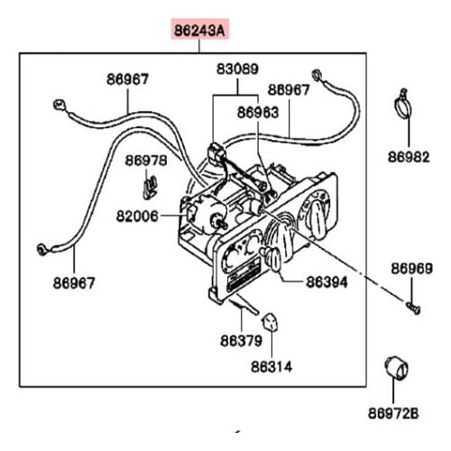 Car air conditioning AC switch Heater Control Knob control panel For Mitsubishi Pajero Montero V31 V32 V33 V43 MR218469