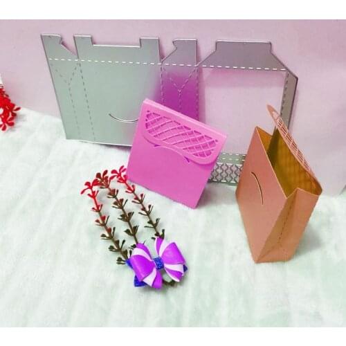 Gift Bag Metal Cutting Dies Stencils for Scrapbooking Album Paper Card Diary Hand Craft Template Decorative
