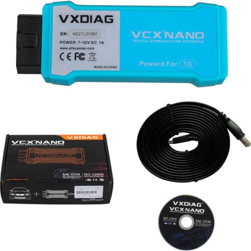 Wifi VXDiag VCX Nano for Toyota TIS Techstream Compatible with SAE J2534 Support Year 2020