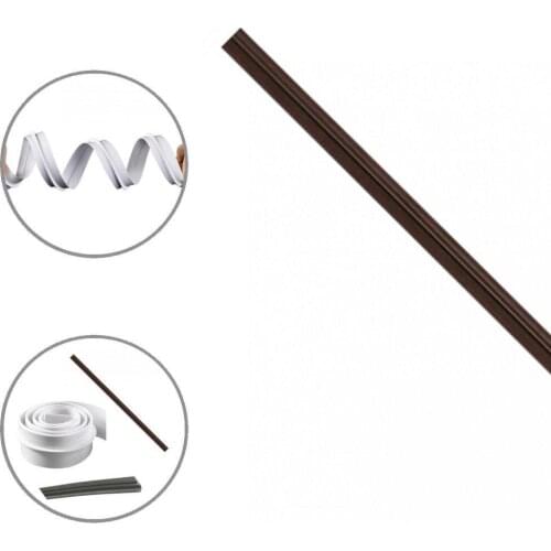 PVC Durable PVC Adhesive Door Sweep Weather Stripping Convenient Door Seam Sealing Strip Wear-Resistant for Bathroom Door