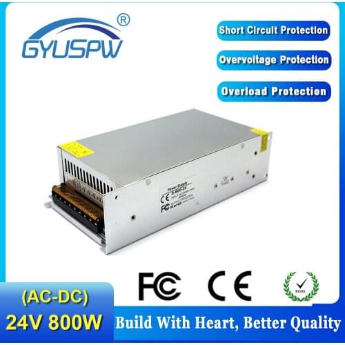 Stable quality Single Output DC 24V 33.3A 800W Switching power supply For LED Strip Display Light CNC industrial stepper mo