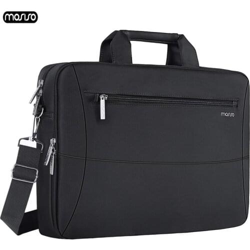 MOSISO 15.6" Laptop Bag Case Waterproof Notebook Bag for MacBook HP Lenovo Dell Asus Acer Computer Shoulder Handbag Briefcase Ba