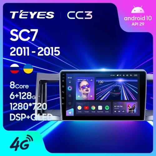 TEYES CC3 For Geely SC7 2011 - 2015 Car Radio Multimedia Video Player Navigation stereo GPS Android 10 No 2din 2 din dvd