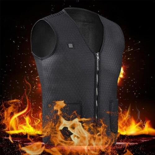 Outdoor Heating Vest Usb Jacket Men Women Winter Flexible Soft And Breathable Electric Thermal Clothing Waistcoat Sports Hiking