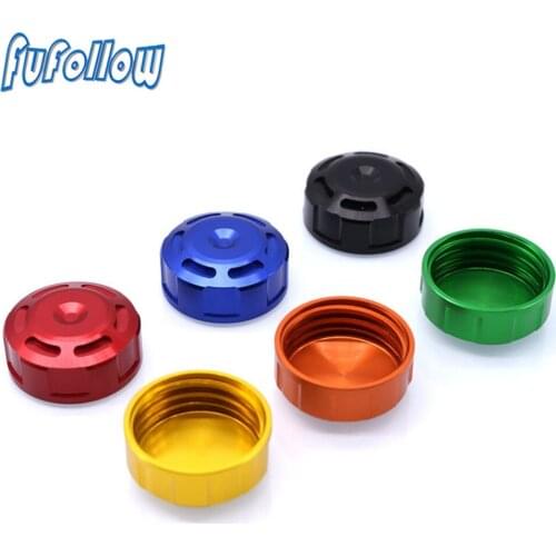 Motorcycle Rear Brake Fluid CNC Reservoir Cap Oil Cup Cover For Kawasaki Z800 Z900 Z1000 Z650 Z750 Z250 NINJA 250 300 650 ZX 6R