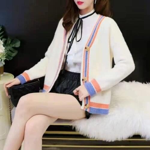 Autumn 2021 new style ladies sweater coat women lazy wind chenille knitted cardigan womens autumn and winter outer wear