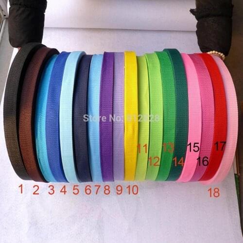 1" 25mm 18 Colors 1800 Yards Nylon Polypropylene Dog Collar Webbing