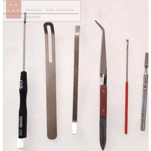 1set=6pcs Repair special tools for clarinet flute sax oboe Piccolo Woodwind and brass instruments tools