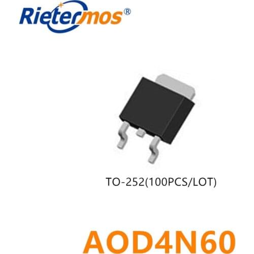 100PCS AOD4N60 D4N60 4N60 T0-252 SMD HIGH QUALITY