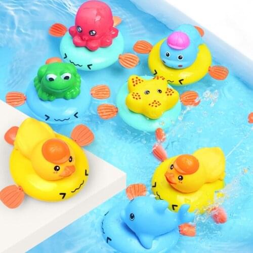Bath Water Toy Animals Design Bathtub or Pool Funny Float for Toddlers Kids 3 Pcs Set Swim Pool Water Game Mold Free