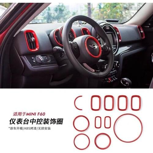 Auto Interior Sticker Center Console Gear Shift Cover Case Sticker Decoration For mini cooper F60 Countryman Car-styling 11PCS
