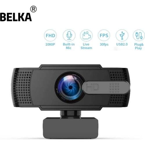 1080P Full HD Webcam Computer Web Camera With Microphone Rotatable Cameras For Live Broadcast Video Calling Conference Work