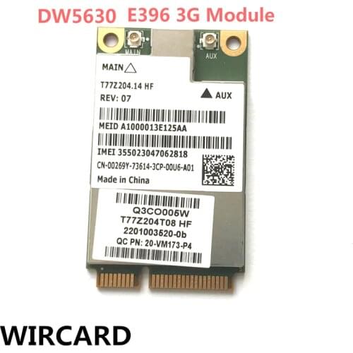 Wireless Adapter Card E396 3G Module for Dell Latitude E6420 E5420 0269Y 00269Y DW5630 5630 Gobi 3000 3G EVDO/WCDMA WWAN
