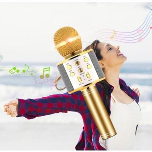 Bluetooth Wireless Microphone Handheld Karaoke Mic USB Mini Home KTV For Music Professiona Speaker Player Singing Recorder Mic