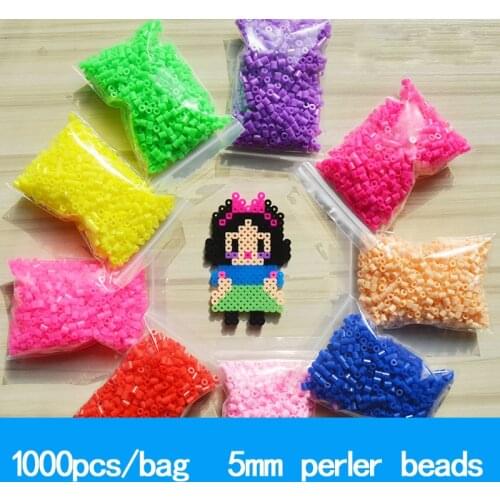 1000 PCS/ Bag 5mm perler PUPUKOU Hama Beads 36 Colors Kids Education Diy Toys 100% Quality Guarantee New diy toy fuse beads