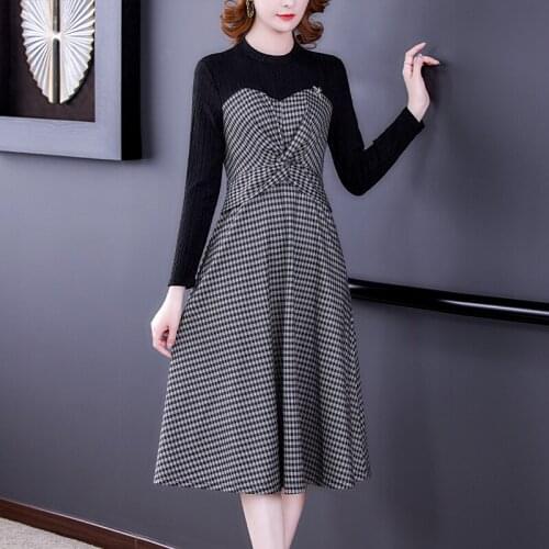 Модные платья в клетку Chikichi China At AliExpress