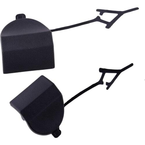 DWCX 1 Pair Left & Right Car Rear Bumper Tow Hook Eye Cover Cap fit for Porsche Cayenne 2015 2016 2017 PP Material