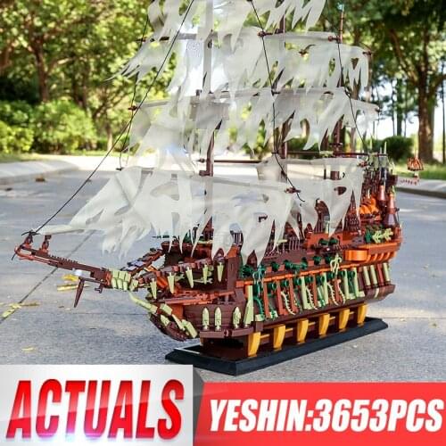 Mould King 13138 Movie Toys Building Blocks Compatible MOC 16016 Flying Dutchman Set Assembly Model Bricks Toy Christmas Gift