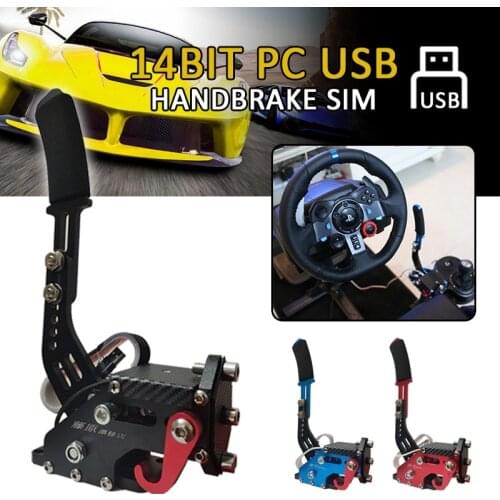 Racing 14Bit Hall Sensor USB Handbrake SIM For PC Racing Game G25/27/29 T500 FANATECOSW DIRT RALLY Accessories Clamp Drift Racer