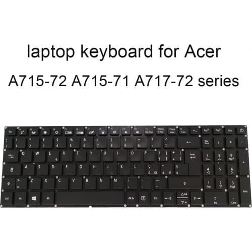 Backlit keyboard A715 72 Replacement keyboards for Acer Aspire 7 A717-72 72G IT Italiano black NSK RELBC LV5P A80BWL brand new