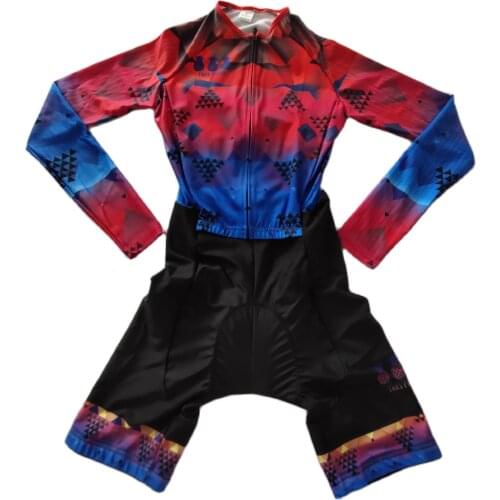 Tres Pinas Summer Long Sleeves Women bicycle skinsuit roupa de ciclismo speedsuit MTB cycling triathlon sports wear jumpsuit