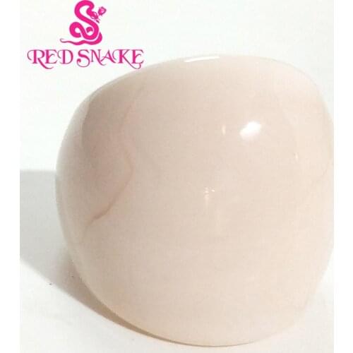 RED SNAKE Fashion Ring Handmade Skin colour Opaque Murano Glass Rings
