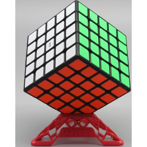 Qiyi Qizheng 5x5 Magic Cube 62mm Size Black and White Stickerless Speed Cube 5x5x5 Cubo Magico Puzzle Toy For Children Gift