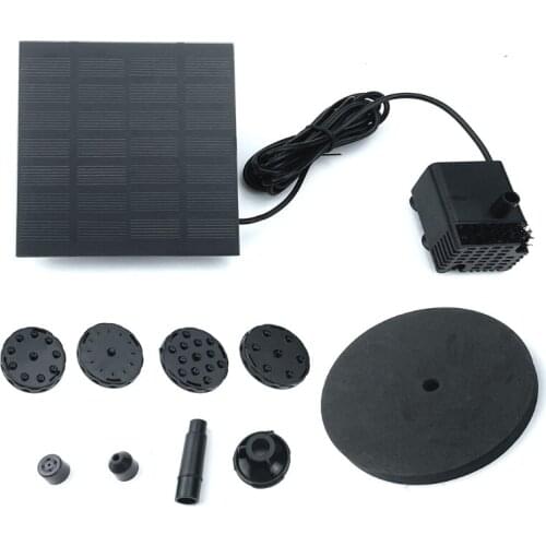 Square Solar Floating Water Fountain with Filter for Home Outdoor Decoration Pool Pond Waterfall Landscape Environmental 85DA