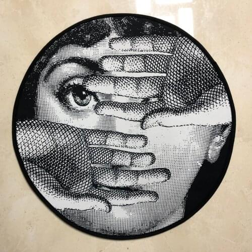 Lady Lina Face Carpets Round Rugs Living Room Doormat Bedroom Classical Lady Yoga Mat Home Decoration Mats