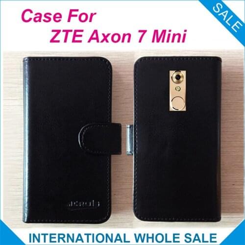 Hot! 2016 For ZTE Axon 7 Mini Case,6 Colors High Quality Leather Exclusive Protective Phone Cover Tracking