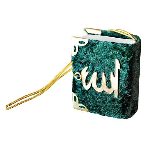 Madrasah Broadcasts Velvet Lined Mini Quran I Holy-Green