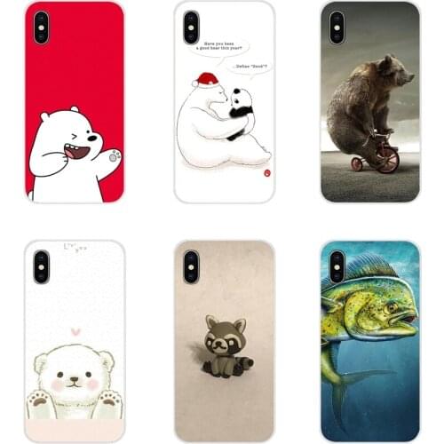 Cute Raccoon Teddy Bear For Huawei P8 9 Lite Nova 2i 3i GR3 Y6 Pro Y7 Y8 Y9 Prime 2017 2018 2019 Accessories Phone Cases Covers