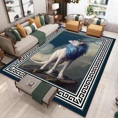Fashion Chinese style animal pattern 3D printing carpet living room bedroom decorative carpet childrens room game area carpet