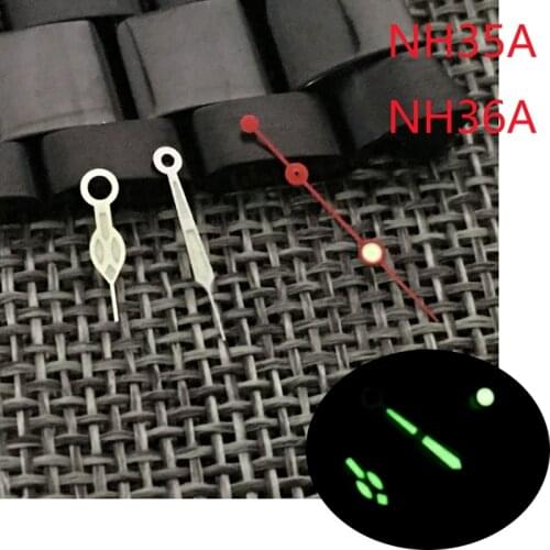 2021 New Watch Hands Kit Watch Accessories Watch Pointer Green Luminous for SKX007 NH35A/36A Movement C3 Luminous