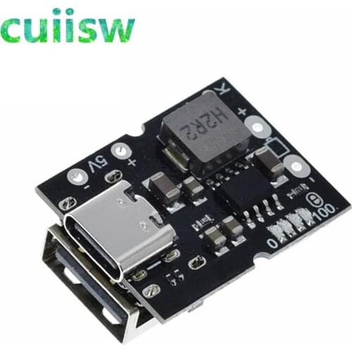 Type-C USB 5V 2A Boost Converter Step-Up Power Module Lithium Battery Charging Protection Board LED Display USB For DIY Charger