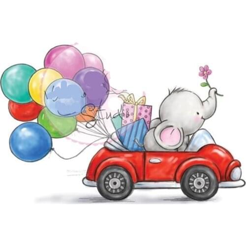 Rubber Silicone Clear Stamps for Scrapbooking Tampons Transparents Seal Background Stamp Card Making Diy Animal driving