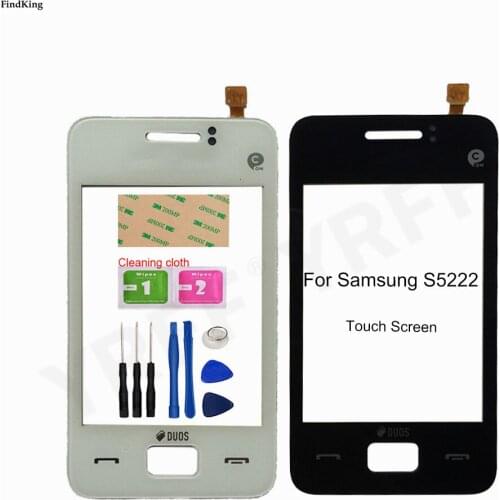 3.0'' Touch Screen For Samsung Galaxy Star 3 DUOS S5222 Touch Screen Digitizer Touch Panel Front Glass Lens Sensor