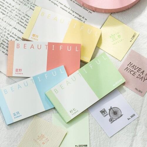 Special Paper Kawaii Cute Memo Pad Sticky Note Set DIY Diary Planner Girl Students Stationery Supplies To Do List Sticky Notes