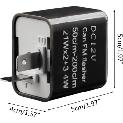 LED Electronic Flasher Relay Indicator Light Fix for Motorcycle Flashing Blinker Turn Signal Bulbs Rapid Hyper Flash