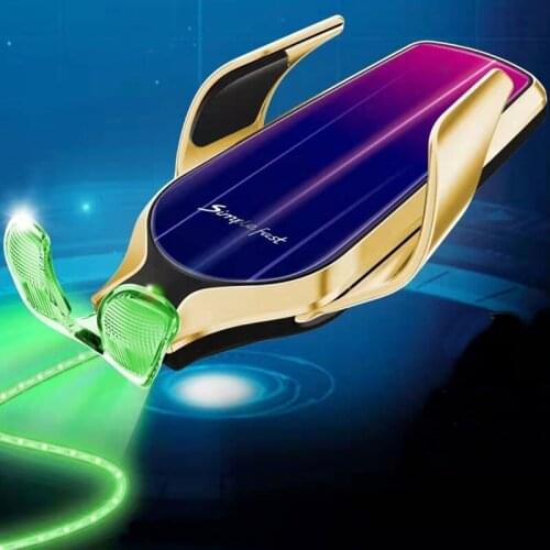 R9 smart sensor car wireless charging Holder 360 Rotate 10W Simple Fast Wireless Charger For Huawei for iPhone X 8 XS 11 Pro Max