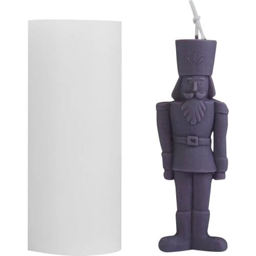 Simplified human form Candle Mold Female Candle Silicone Mold Nutcracker aromatherapy Shaped Candle Making Wax Plaster Mould