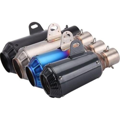 Inlet 51mm Motorcycle Exhaust Muffler Pipe Motorbike Slip On Escape Moto Universal for Z1000 Z900 ZX-10R ZX-6R FZ1 FZ8 FZ6 etc