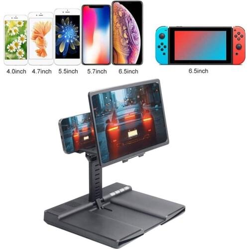 Niversal Mobile Phone Screen Magnifier 3D Enlarger Magnifying Video Amplifier Projector Bracket Desktop Holder Stand For Phone