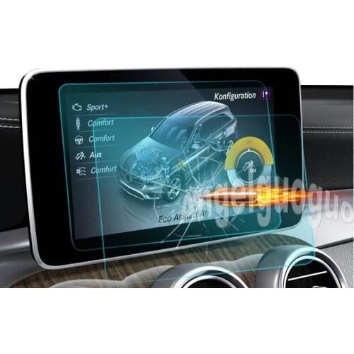 Angelguoguo Tempered glass Navigation screen protective film fit for For Mercedes Benz A B C E GLA CLA GLK class
