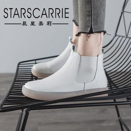 Womens boots 2021 new retro cow tendon soft bottom first layer cowhide riding boots pregnant women short boots mother shoes
