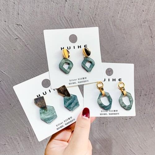 Fashion Irregular Earrings Acrylic Christmas New Year Gift Women Accessories Wedding Earrings Jewellery