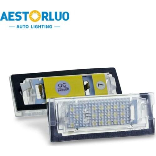 2pcs Error Free Factory Supply E39 5D LED License Plate Light Lamp For BMW E39 5D 5 Door Wagon Touring White 12V