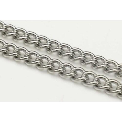 4MM Mens woman Necklace fashion silver tone Jewelry Figaro Link Chain Wholesale Dropship