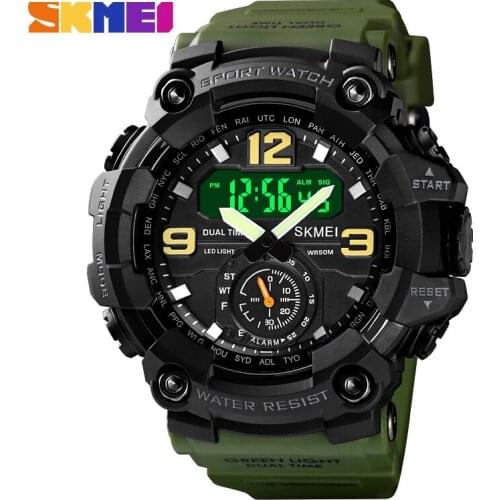 Men Sports Watches Skmei Top Brand Analog Quartz Digital Watch Multifunctional LED Military Watch Men Relogio Masculino 1637
